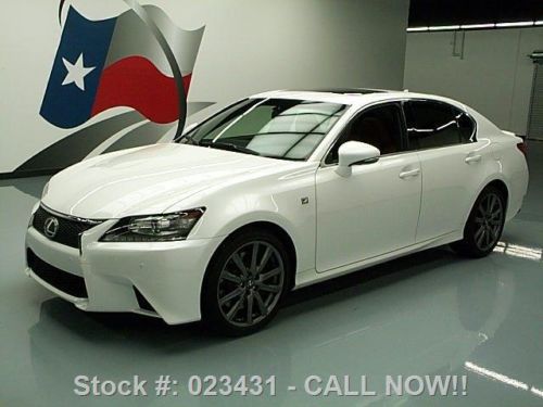 2013 lexus gs 350 f-sport sunroof nav rear cam hud 16k texas direct auto