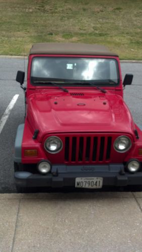 1998 jeep wrangler sport sport utility 2-door 4.0l