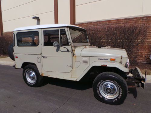 1974 toyota fj40 land cruiser convertible 4x4 newer engine runs and drives great