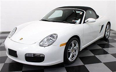 23,000 original miles automatic transmission 06 boxster convertible white bose