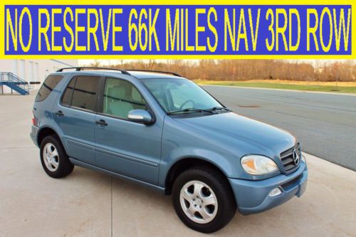 No reserve 66k miles navigation 3rd row 4matic like new 02 03 05 06 ml320 ml350