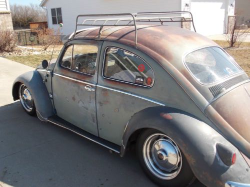 Volkswagen beetle patina green