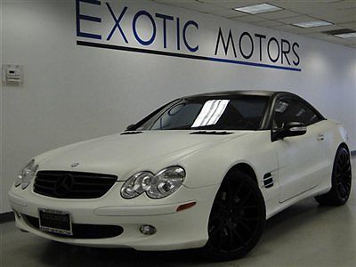 2003 mercedes sl500 hardtop conv&#039;t! nav a/c&amp;heated-sts bose/6cd exhaust 20&#034;whls