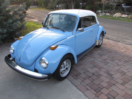 1979 vw beetle convertible cabrio karmann classic bug - show quality