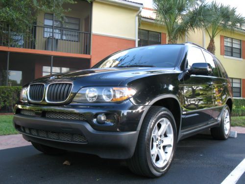 2004 bmw x5 3.0i black on black, sport package! no reserve!