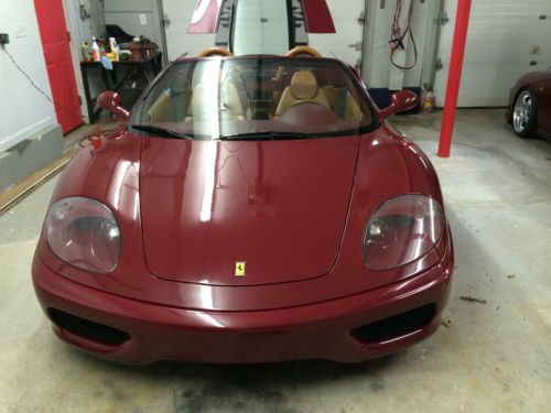 2002 ferrari 360 spider convertible 2-door 3.6l