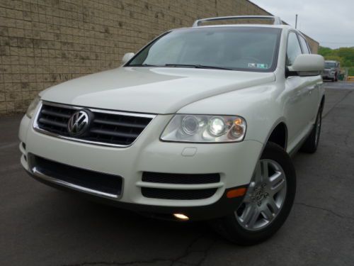 Volkswagen touareg v8 awd heated leather navigation loaded no reserve