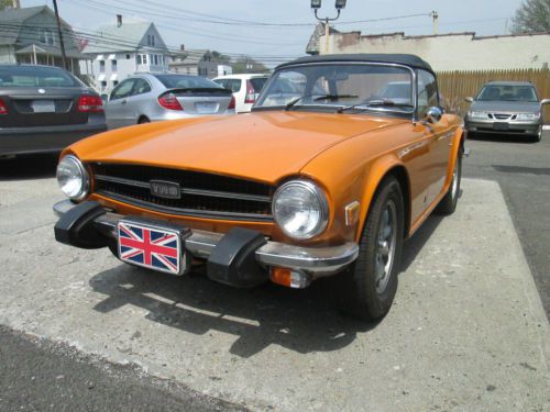 1975 triumph tr6 convertible !@! wow > hard to find 48k miles clean 0 rust save!