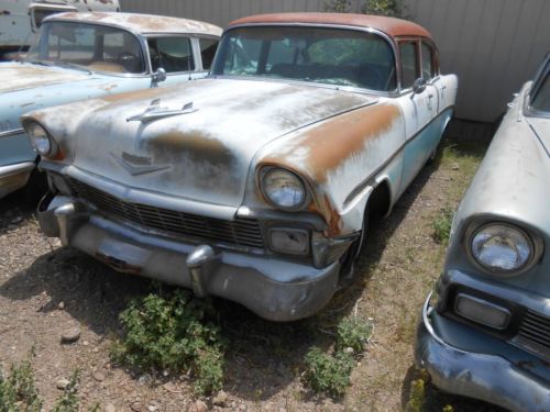 1956 chevrolet 210 - 4 door project car - 8 cylinder - clean ca title