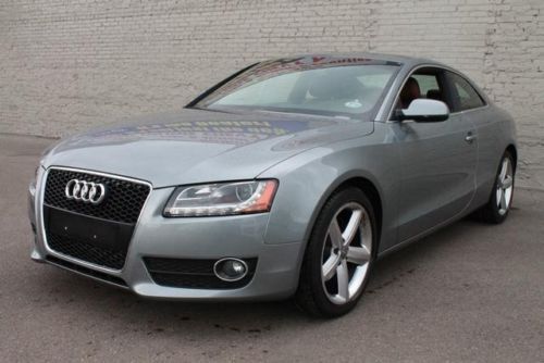 10 audi a5 quattro 2.0t premium plus leather sunroof clean carfax awd manual