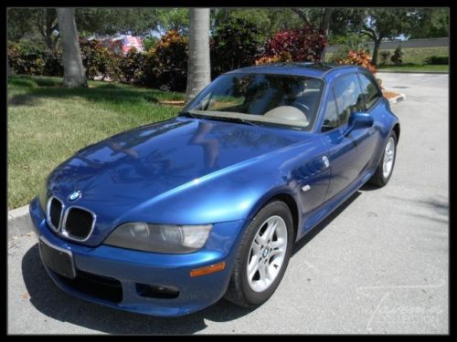 2000 z3 coupe 1 owner low miles clean carfax heated seats sunroof fl