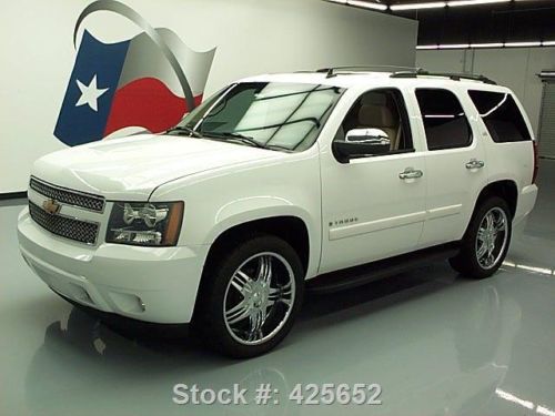 2007 chevy tahoe ltz sunroof nav rear cam dvd 22&#039;s 74k texas direct auto