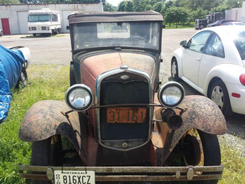 Black 1931 ford 5 window model a coupe