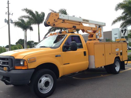 7.3 liter! 2000 ford f-450 super duty regular cab drw turbo diesel bucket truck