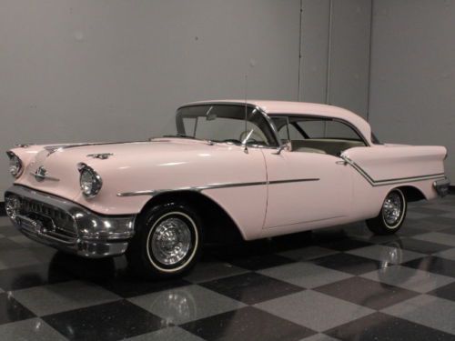 50&#039;s sunset glow, better known as mary kay pink, rocket 371 v8, hydra-matic!!!