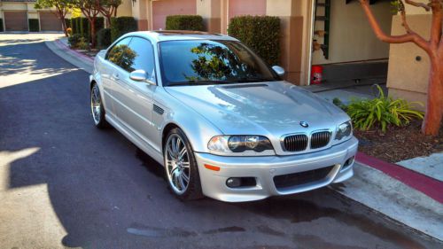 2004 bmw m3 silver/black smg - never seen snow, cali car, always garaged!!!