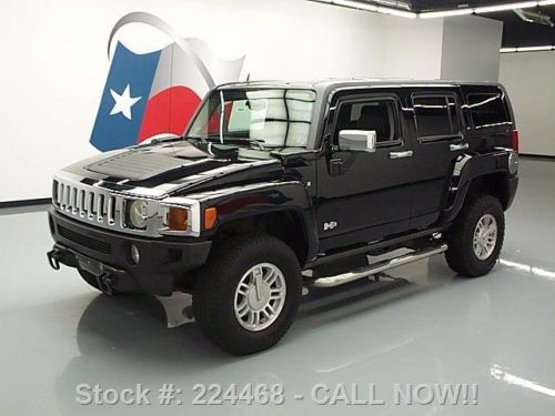 2007 hummer h3 lux 4x4 sunroof heated leather dvd 75k texas direct auto
