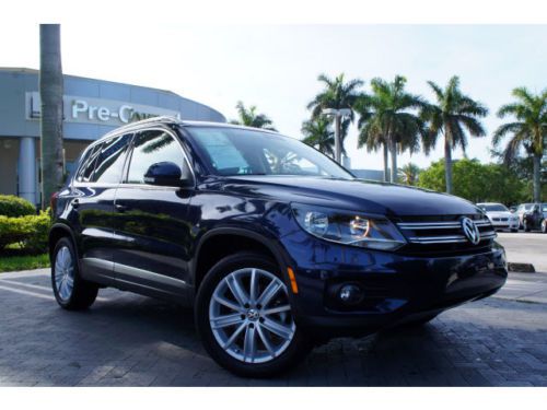 2012 volkswagen tiguan sel  front wheel drive 1 owner clean carfax florida car