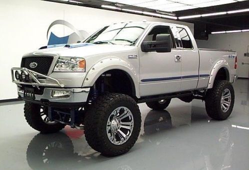 2005 ford f-150 xlt lifted supercab 4x4 lift power steps 22&#034; wheels 43k