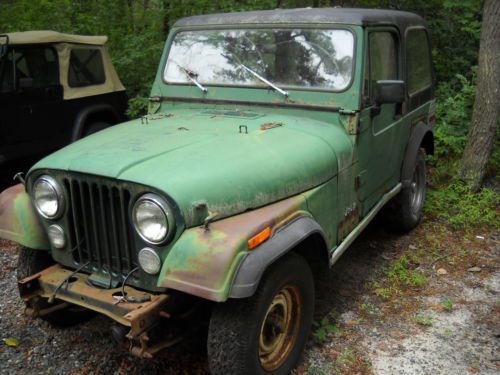 1979 Jeep CJ7 304 V8 Quadra Trac 34K Orig Miles Never Registered Municipal Owned, image 2