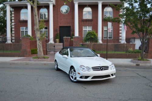 2007 mercedes benz clk 550 convertible amg package clean carfax navigation