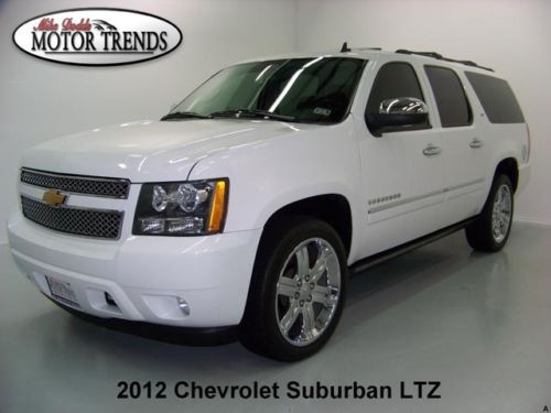 2012 chevy suburban 4x4 ltz navigation dvd rearcam heated ac seats chromes 36k