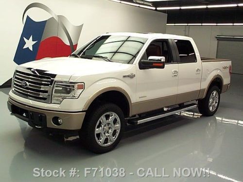 2013 ford f150 king ranch crew 4x4 ecoboost sunroof nav texas direct auto