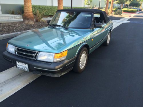 1990 saab 900 turbo convertible -- runs great -- fresh car donation - no reserve