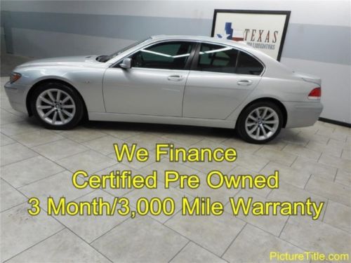 07 bmw 750i sunroof leather certified pre owned warranty we finance texas