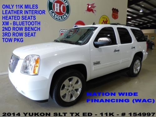 14 yukon slt tx edition,back-up cam,rear dvd,htd lth,polish 20&#039;s,11k,we finance!