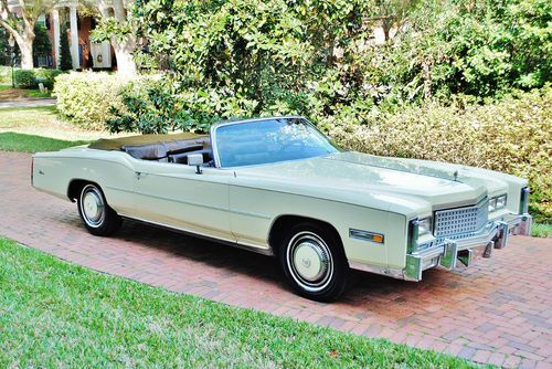 Simply beautiful original 1975 cadillac eldorado convertible just 64,884 miles