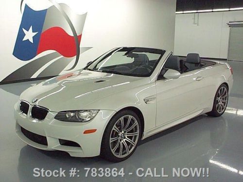 2011 bmw m3 hardtop convertible auto nav 19&#034; wheels 26k texas direct auto