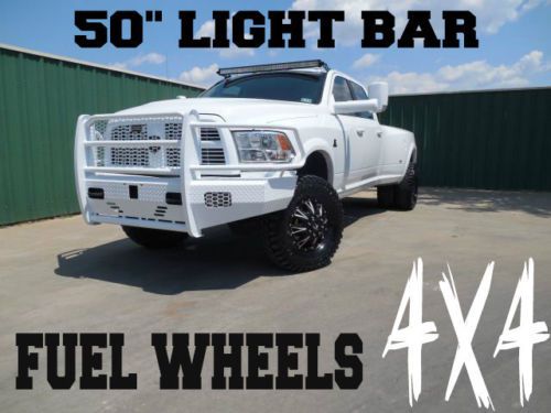 2012 ram 3500 laramie crew cab, 4x4, fuel wheels, leveling kit, 35&#034; tires