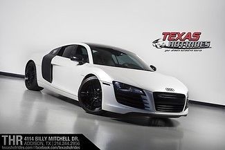 2008 audi r8 6-speed v8 flat white wrapped! navigation, new tires/brakes! look!