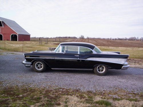 99% rust free, 1957 chevy 2-door hard top