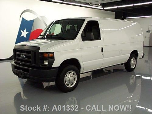 2013 ford e150 cargo van partition shelving/storage 54k texas direct auto