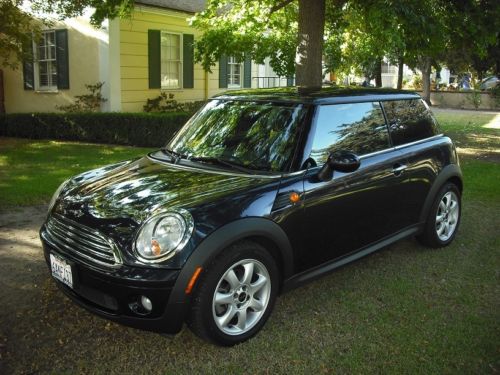 Mini cooper astro black automatic paddle shift leather seats climate control