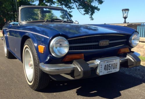 1974 triumph tr6 convertible - very low miles - runs fantastic