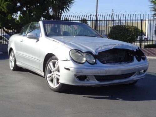 2006 mercedes-benz clk 350 cabriolet damaged fixer clean title priced to sell!