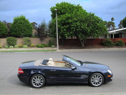 2007 mercedes benz sl550 roadster tanzanite blue 7700 miles rare california