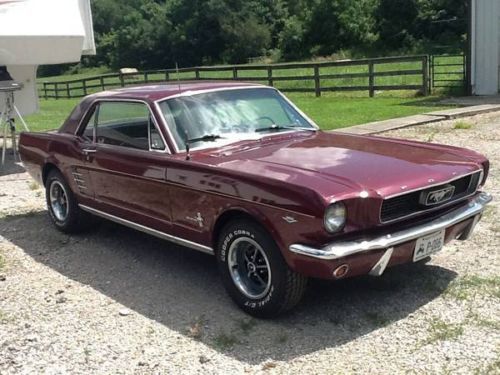 1966 mustang convertible, 302 v8, maroon