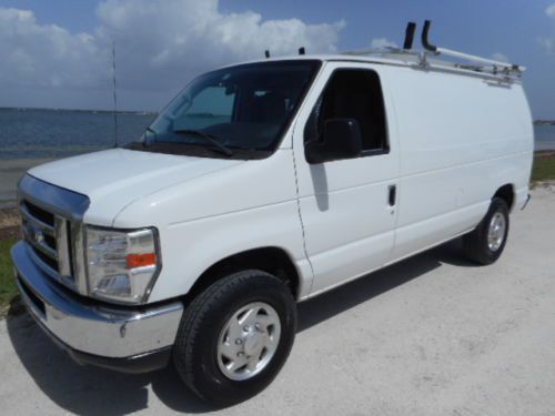 10 ford e-250 cargo - clean florida van - power equipped -full cargo bin package