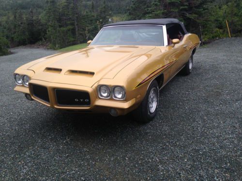 1971 pontiac lemans sport convertible endura front (gto)