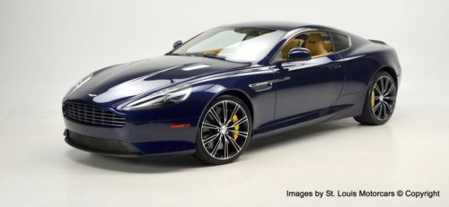 2013 aston martin db9 coupe 1563 miles mariana blue winter wheat like-new trade!