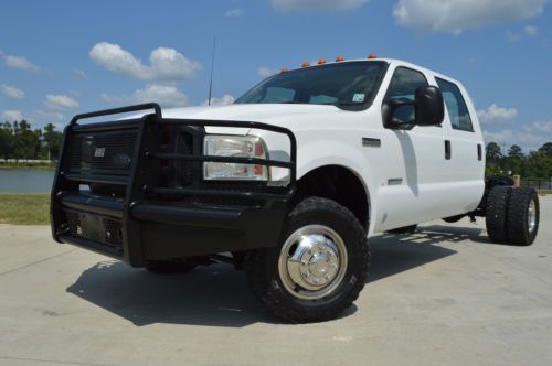 2006 ford f-350 crew cab xl diesel  4x4 cab and chassis
