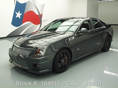 2013 cadillac cts-v sedan auto pano sunroof nav 18k mi texas direct auto