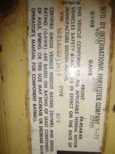 1973 International Scout II 4x4 Project Vehicle, image 12