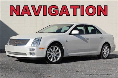 Cadillac v8 sts v8 navigation sunroof loaded sls cts 04 05 06 07 08 09 white