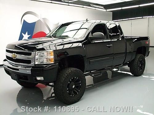 2010 chevy silverado ext cab z71 4x4 lifted leather 50k texas direct auto