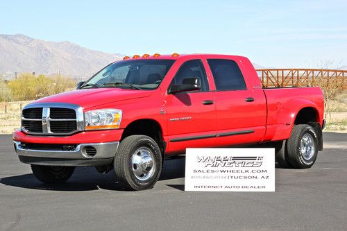 2006 dodge ram 5.9l diesel 4x4 manual 6 speed mega cab dually drw 4wd 3500 slt